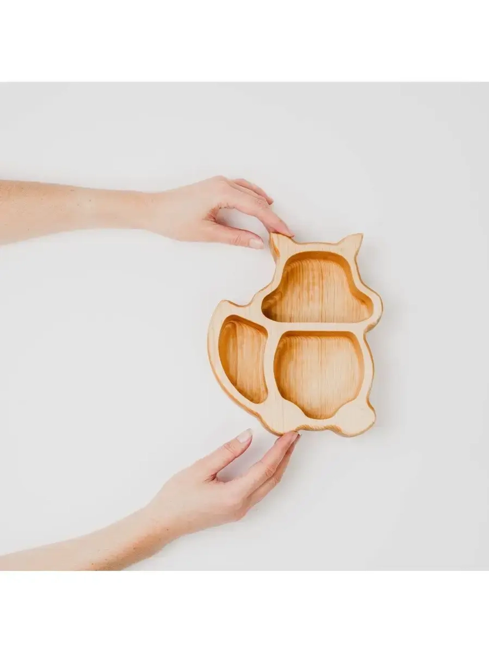 Деревянная менажница "Белочка" из кедра