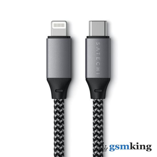 Satechi USB-C to Lightning Cable MFi 10-Inch Space Gray ST-TCL10M