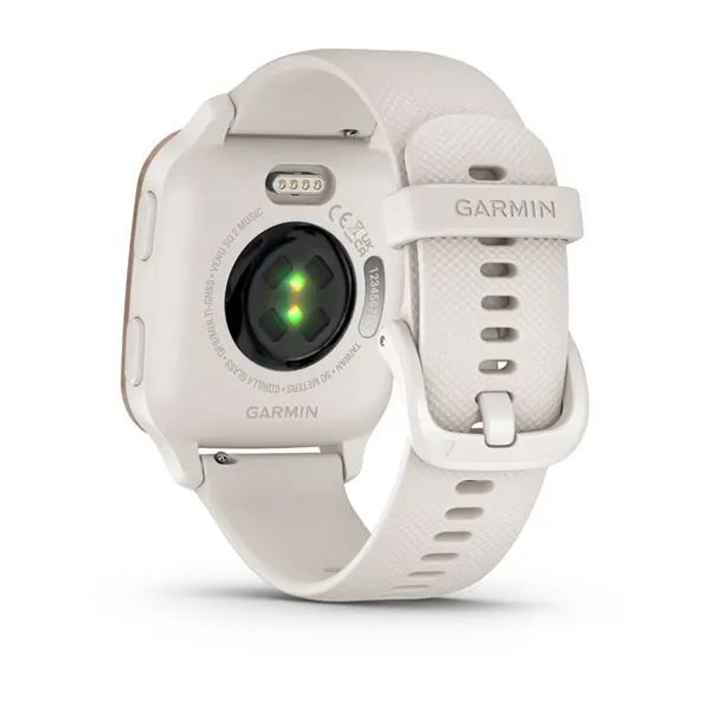 Смарт часы Garmin Venu Sq 2 Music Edition цвет слоновой кости с персиково-золотым алюминиевым безелем