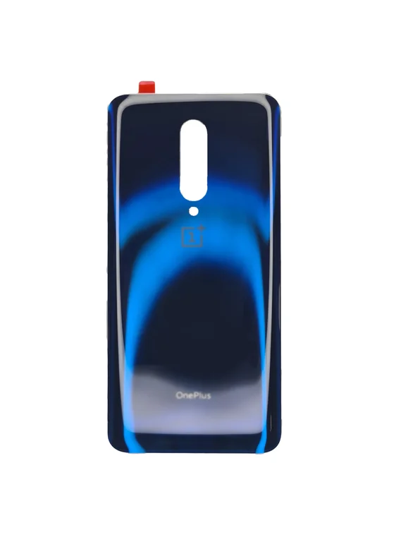 Задняя крышка для OnePlus 7 Pro синяя глянцевая (Nebula Blue) без стекла камеры