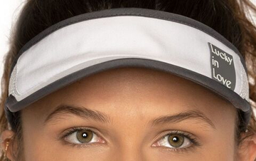 Козырек теннисный Lucky in Love Lucky Logo Visor - белый