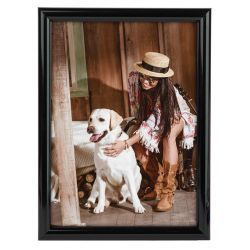 Фоторамка Image Art Радуга 15х21 пластиковая со стеклом чёрный | Image Art