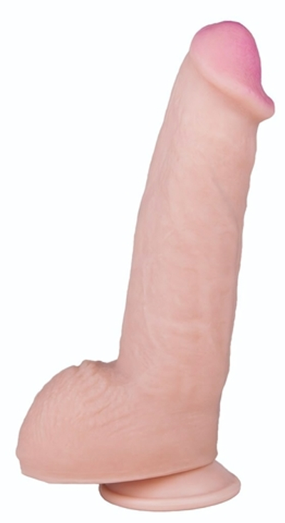 Реалистичный фаллоимитатор на присоске REAL Next № 27 - 23 см. (Цвет: телесный)