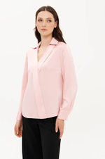 23354 Блузка женская (пепельно-розовый)