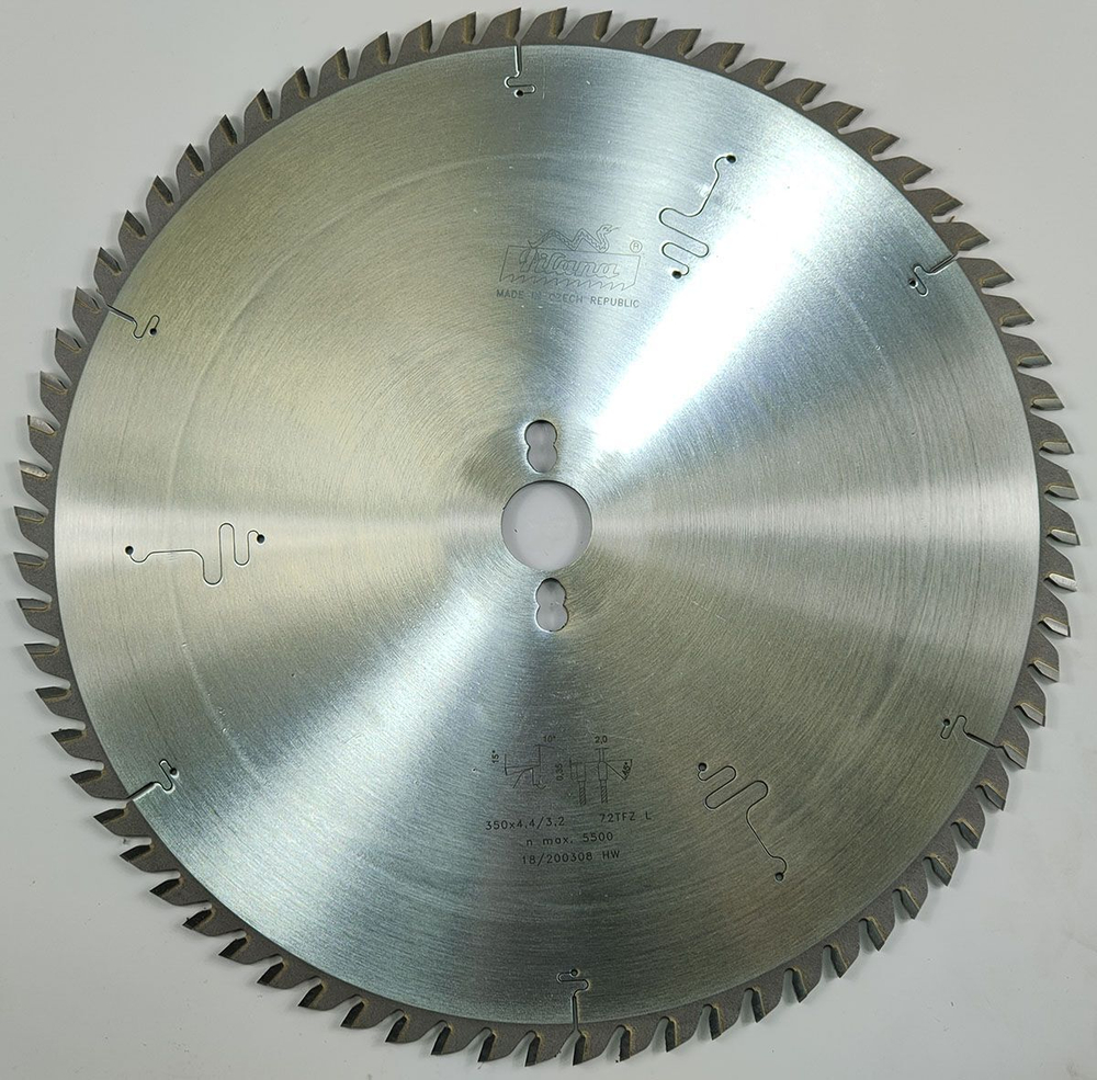 Пила дисковая TCT "Pilana" 350x4.4/3.2x30 z72 97 TFZ L HP