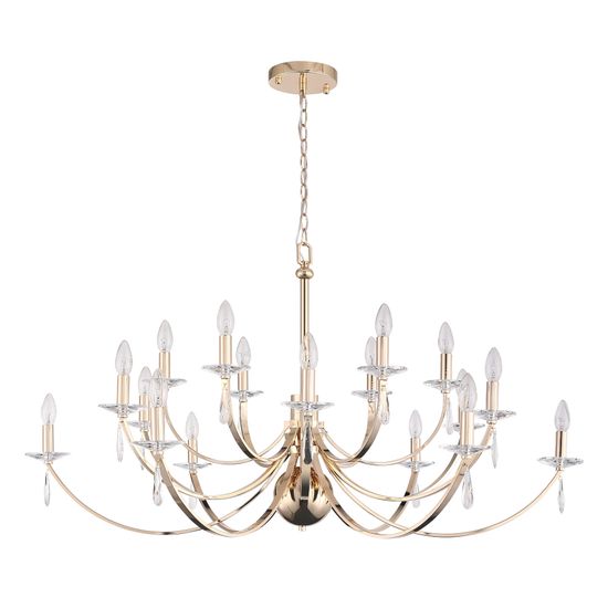 SL1405.203.18 Люстра подвесная ST-Luce Латунь/Латунь, Прозрачный E14 6*40W BRASS