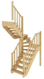 Лестница на второй этаж К-034м Левая