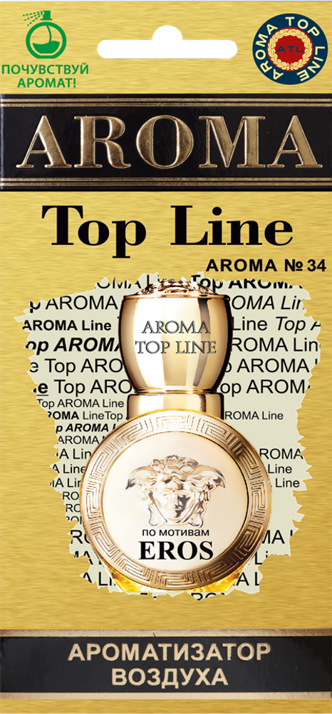 Ароматизатор для автомобиля AROMA TOP LINE №34 Eros картон