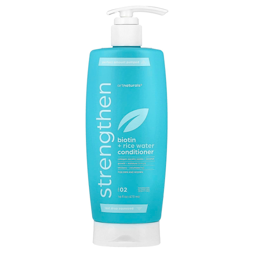 artnaturals, кондиционер для укрепления волос с биотином и рисовой водой, для мужчин и женщин, этап 02, 473 мл (16 жидк. унций)