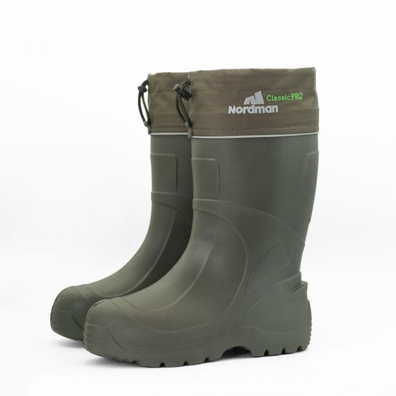 Сапоги специальные Nordman Classic Pro S (1063) утеплённые с манжетой, олива