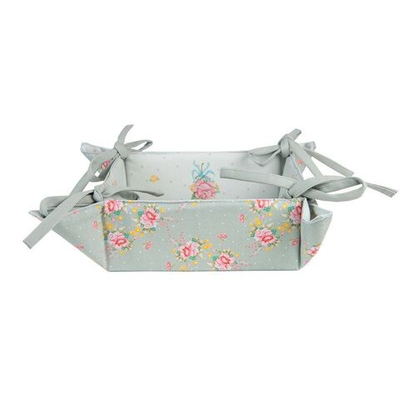 Корзинка для хлеба "Цветы" 35x35x8 см