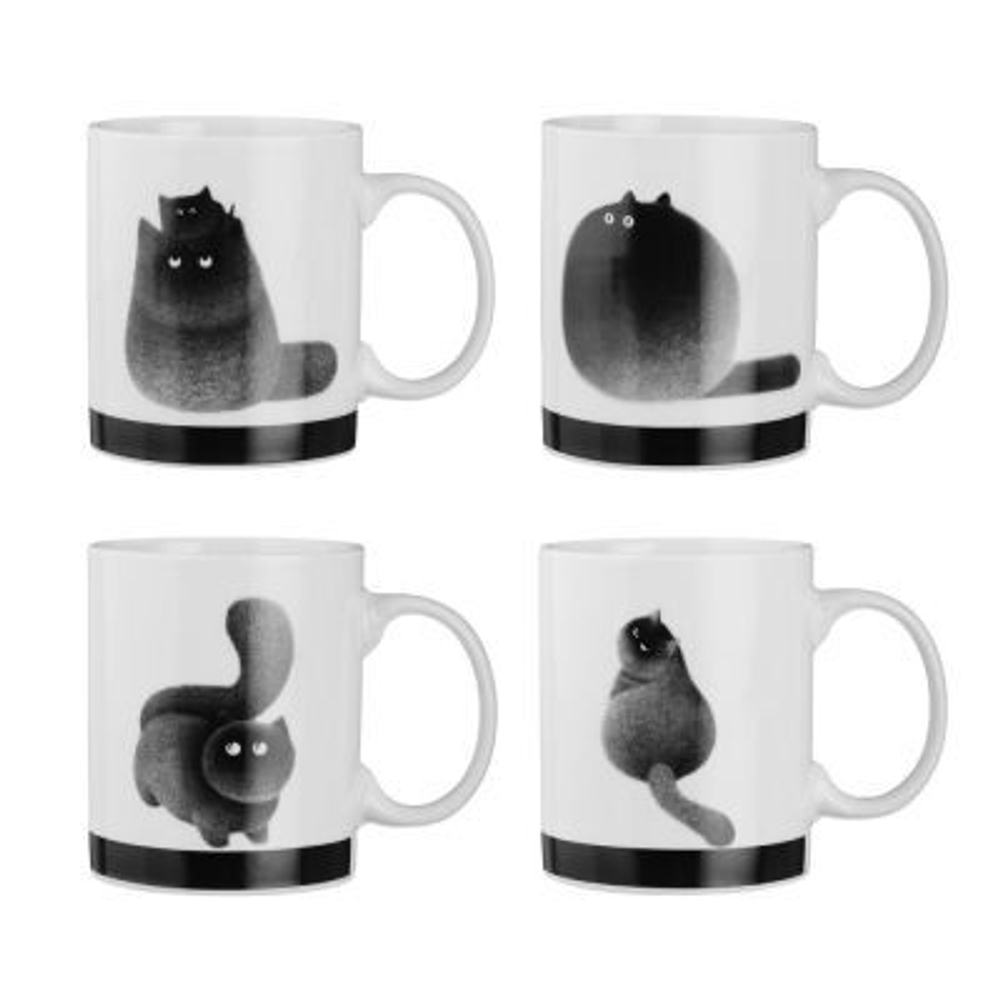 MILLIMI Любимчик Кружка, 330мл, фарфор, 4 дизайна