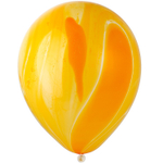 Шар латексный 30см Мрамор (Желтый)
