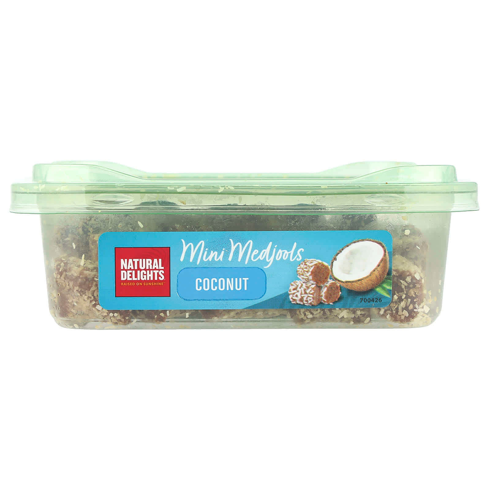 Natural Delights, Mini Medjools, кокос, 340 г (12 унций)