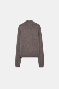 ZARA ЖАККАРДОВЫЙ СВИТЕР С ПРИНТОМ, НОРКА