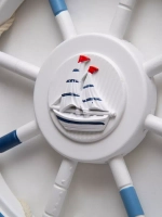 Декор на стену для интерьера "Штурвал" 62 см