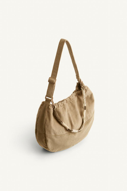 ZARA СУМКА ЧЕРЕЗ ПЛЕЧО С ЗАСТЕЖКОЙ-МОЛНИЕЙ, ЗЕЛЕНЫЙ