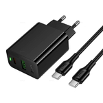 Hoco CS94A Leader PD20W+QC3.0 зарядное устройство набор (Type-C на Type-C)