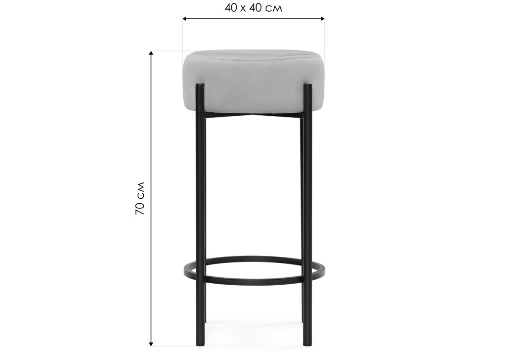 Полубарный стул Сайпл MR-26 / черный