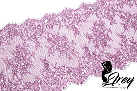 01-11 Кружево шантильи 23 см, слива 076