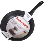 Сковорода 26*6см с ручкой «Marble Induction» (темный мрамор) смти260а