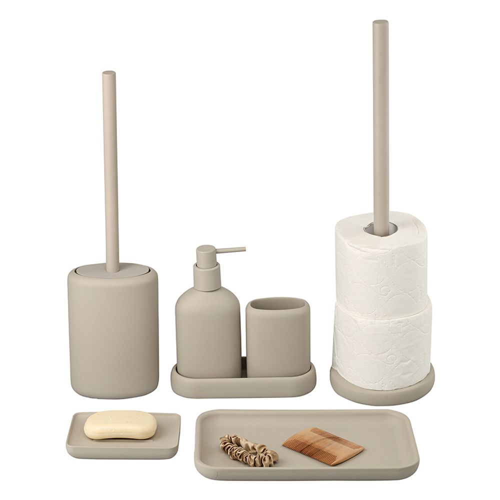 Мыльница Slim, светло-серая