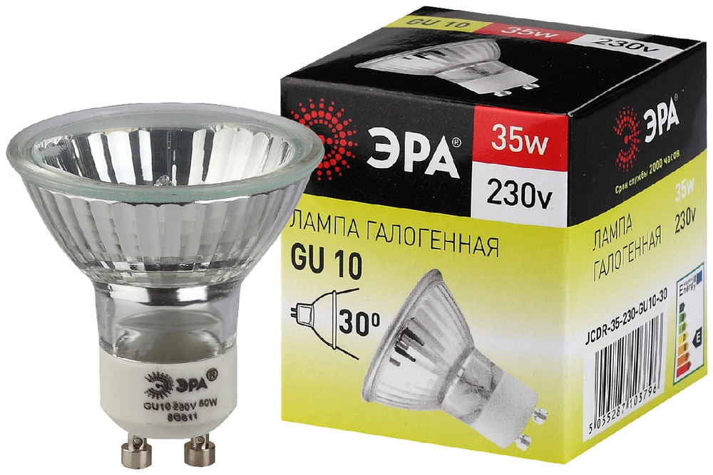 Лампа галогенная Эра JCDR-MR16 35W-230-GU10