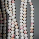 Бусины из раковины розовой королевской ракушки, шар, 8,6мм