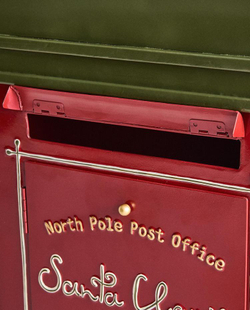 ZARA HOME РОЖДЕСТВЕНСКИЙ ПОЧТОВЫЙ ЯЩИК ДЛЯ ПИСЕМ ДЕДА МОРОЗА, КРАСНЫЙ