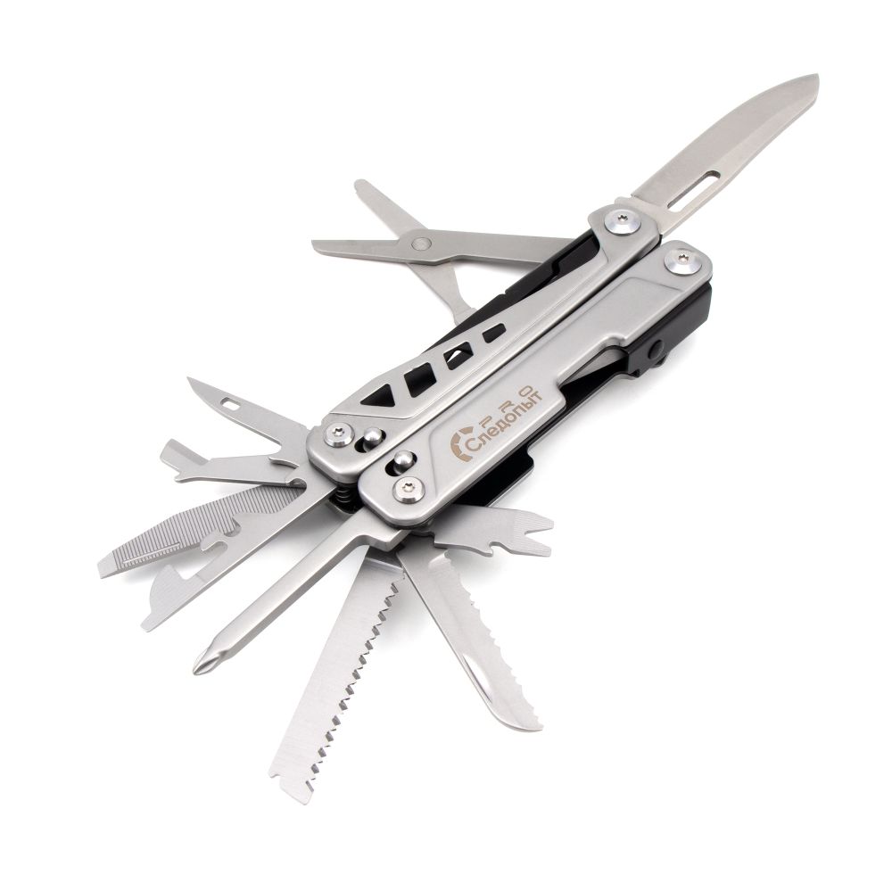Мультитул &quot;СЛЕДОПЫТ Pro&quot; 15 предметов, в чехле и коробке/100/50/