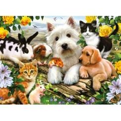 Puzzle Happy Animal Buddies 300 pcs