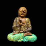 Статуэтка Будда из дерева Мангры h-32 см.