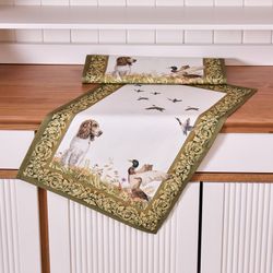 НАБОР ПОЛОТЕНЕЦ ИЗ 2Х ШТ "ОХОТА",40Х60СМ, 100% ХЛОПОК, СОБАКА