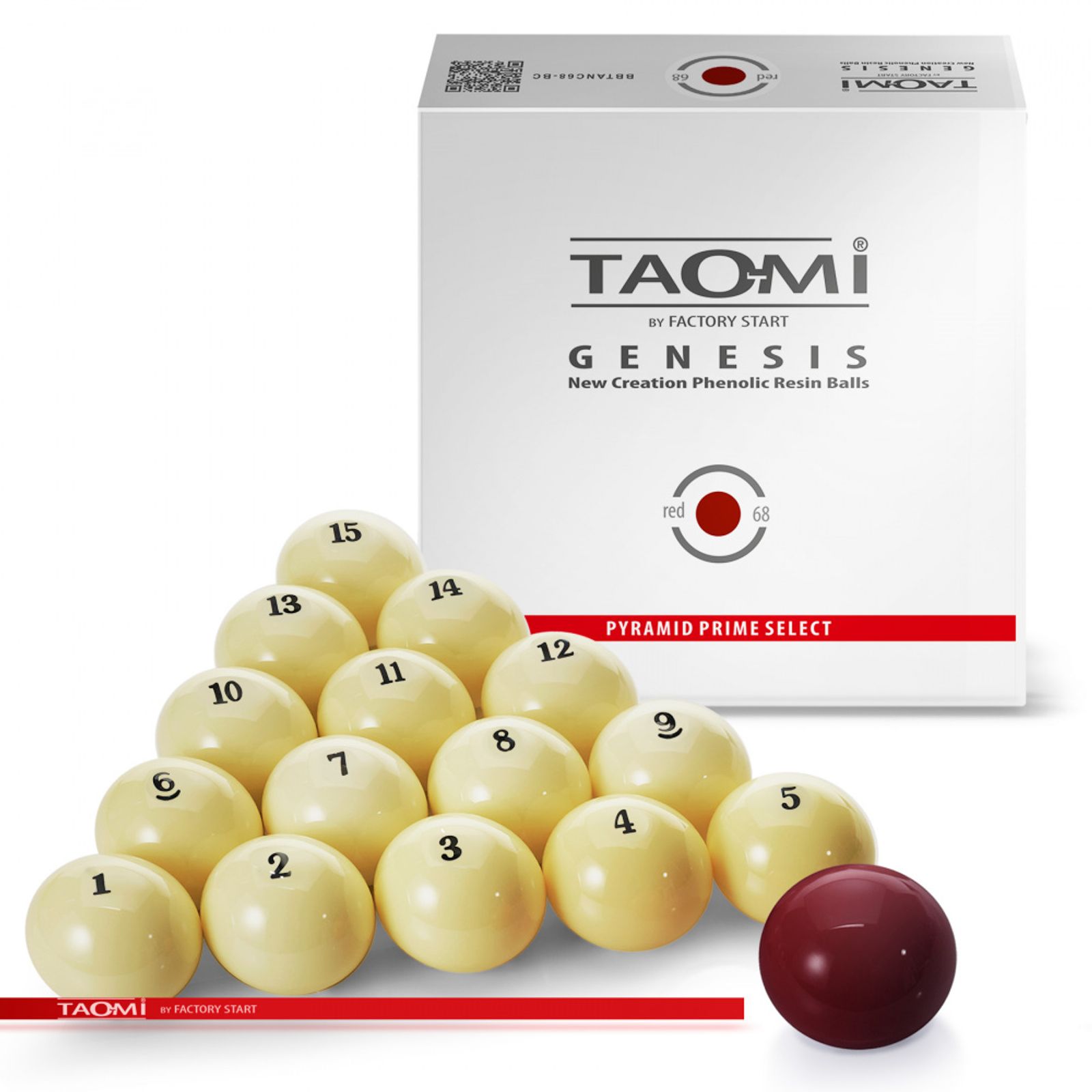 Шары TAO-MI GENESIS 68 мм Бордовый биток фото №1
