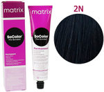 Matrix Краска для волос  SoColor Pre-Bonded 2N черный 90мл