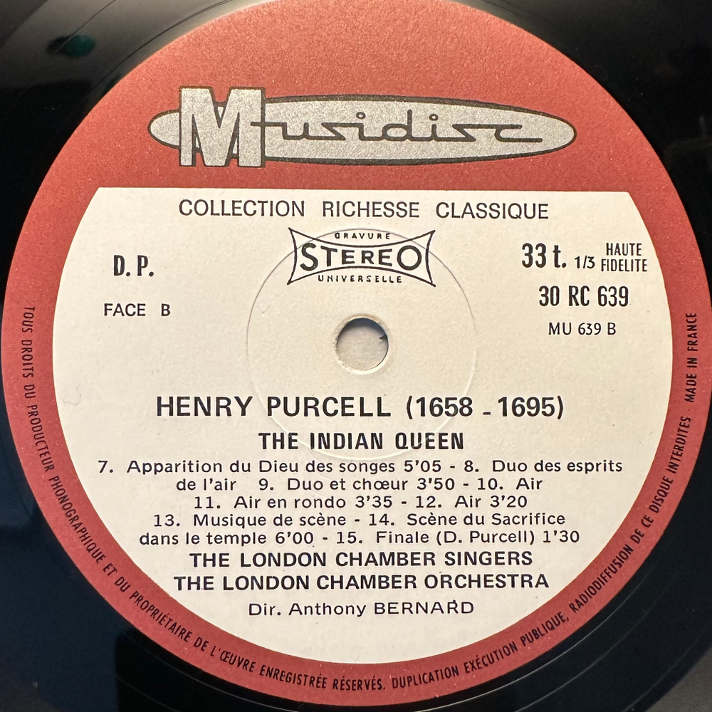 Генри Перселл - Королева Индии (Франция)