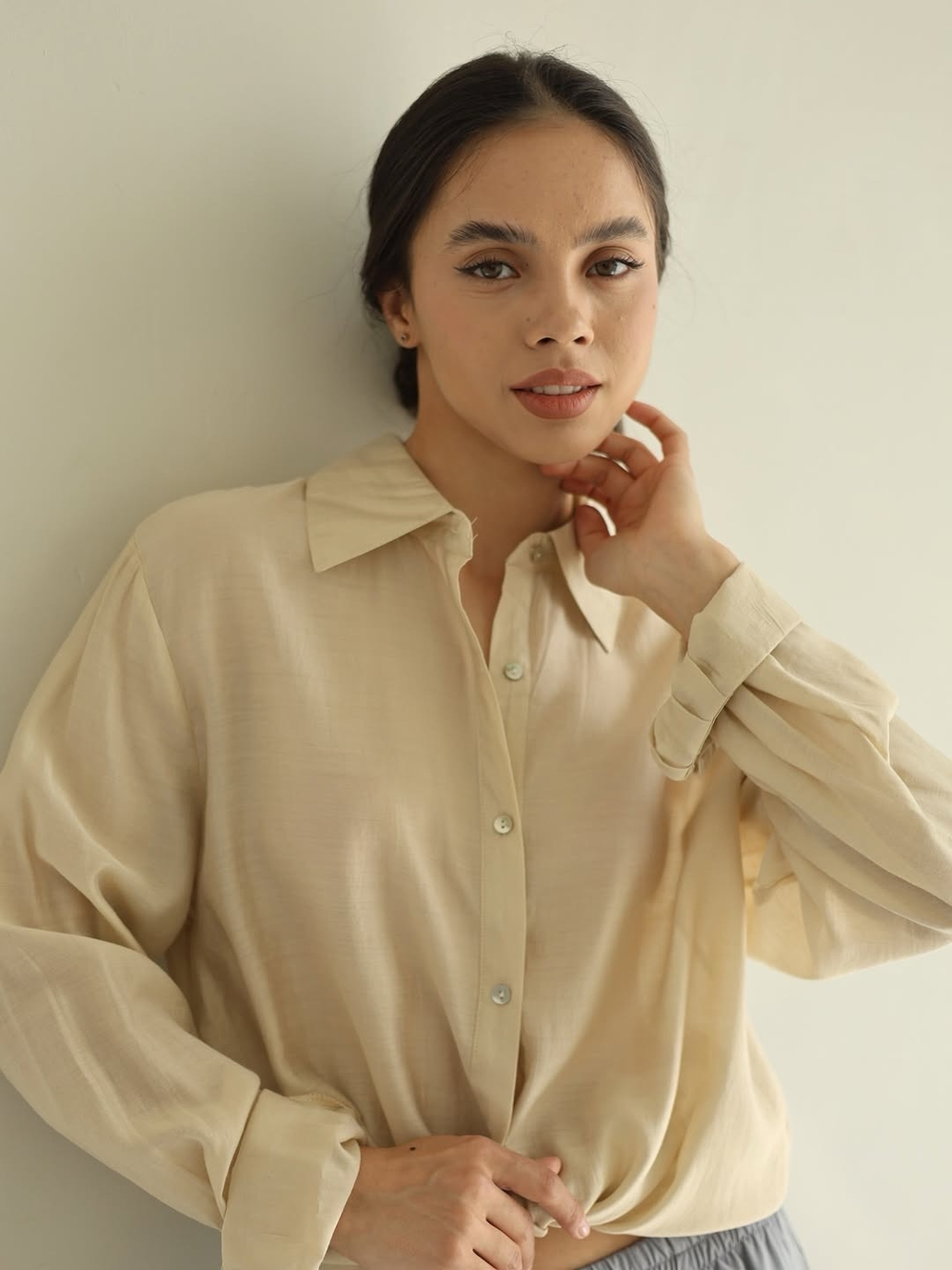 рубашка классического кроя