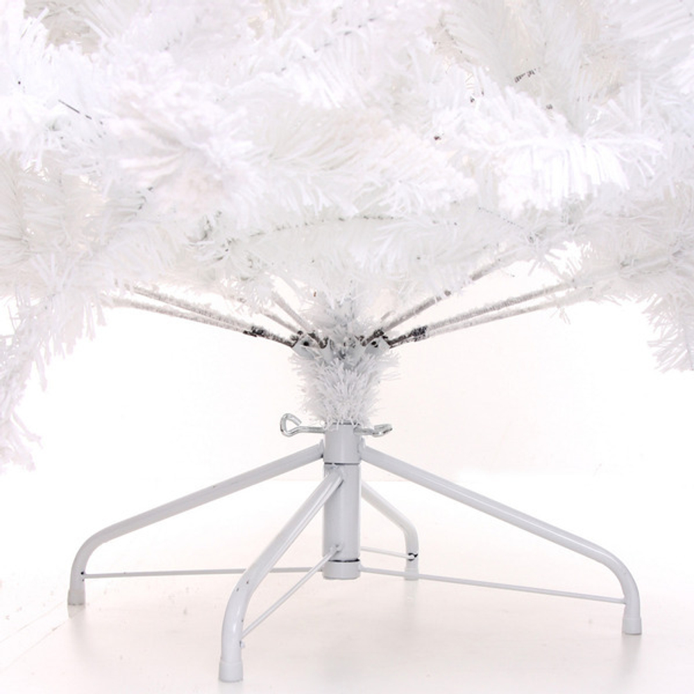 Ёлка «Звон вьюги» 180 см, ПВХ (786 веток), белый иней, Белый