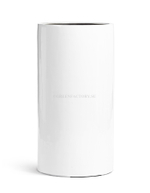 Кашпо TREEZ Effectory - серия Gloss - Цилиндр высокий- Белый глянцевый лак