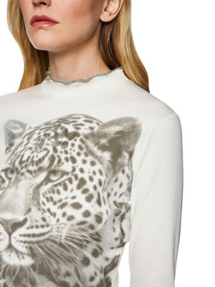 Marc Cain Водолазка из хлопка в рубчик