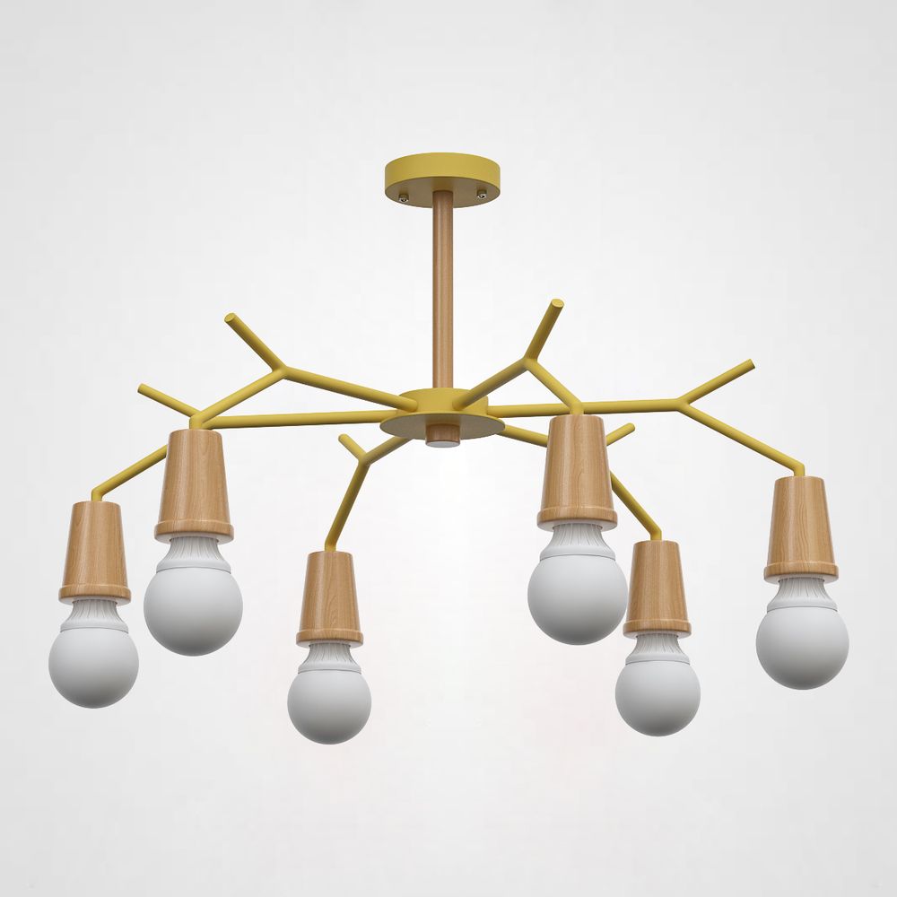 Потолочная Люстра Les Color D80 Yellow By Imperiumloft