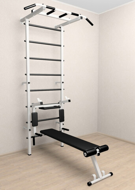 Шведская стенка Sv Pro 804 (Турник Pro/Брусья/стойка/Скамья)