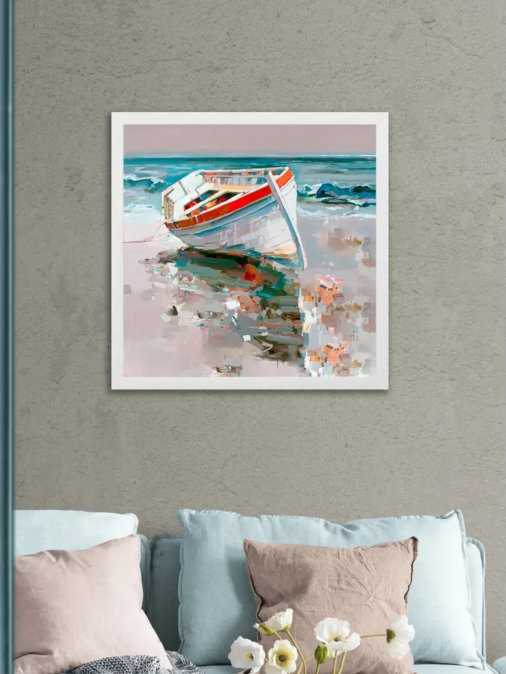 Картина на подрамнике в раме 43*43 см