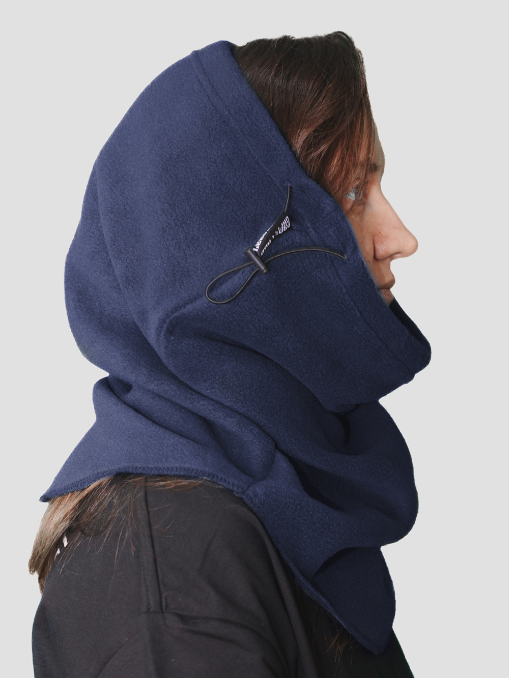 Снуд синий флис