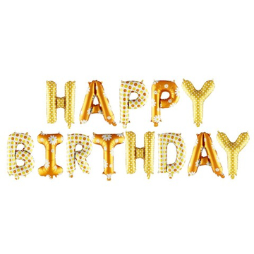 Фольгированная мини-надпись «Happy Birthday. Ромашки», 260 см