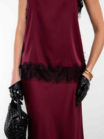 Блуза-топ Шантилье (бордовый)