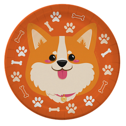 Тарелки (7''/18 см) Корги 6 шт.