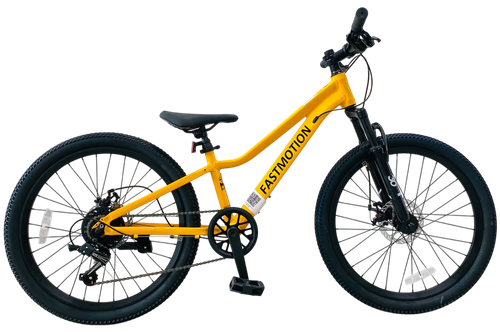 Велосипед 24" FASTMOTION 415 р.11" 7ск. желтый