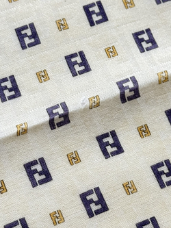Платок светло-жёлтый Fendi