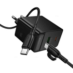 Borofone BAS16A Erudite PD45W(1C1A) зарядное устройство набор (Type-C на Type-C) (black)